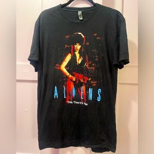 Elvira - Aliens - mashup shirt - Size Medium